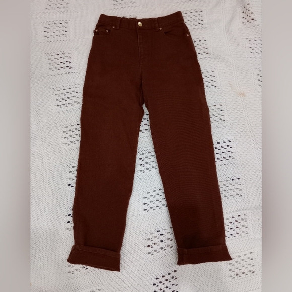 Lauren Ralph Lauren Denim - Lauren Jeans Co. Ralph Lauren Brown Mom Jeans Women's Size 4 Petite Retro Preppy